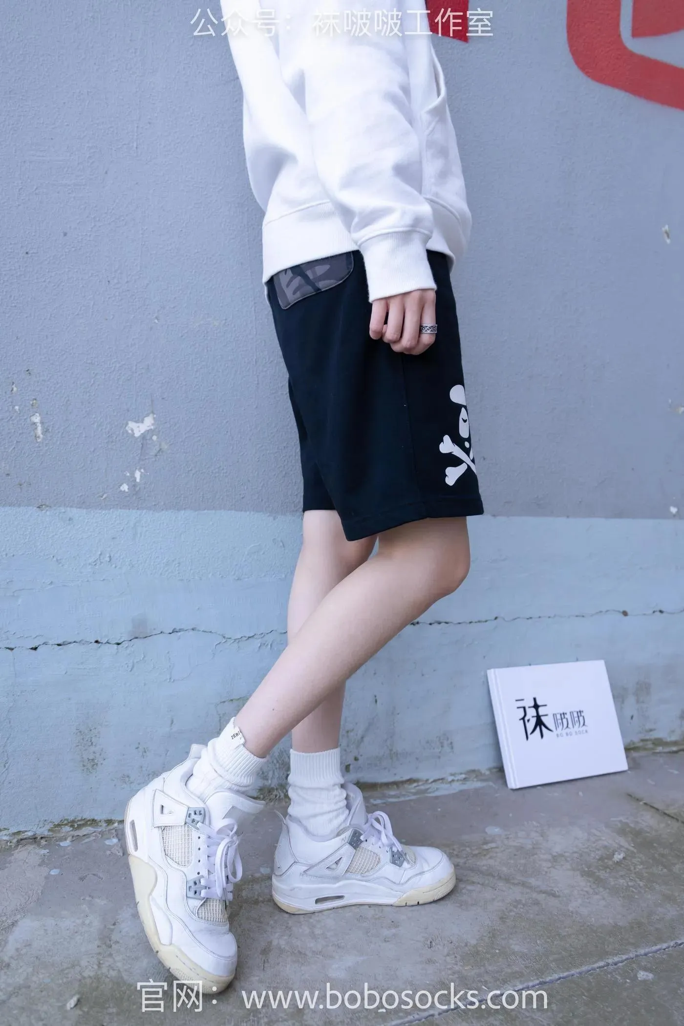 [BoBoSocks袜啵啵]NO.103 稚予-AJ篮球鞋、白棉袜、裸足 [134P]插图